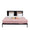 FURNIFIED Bed Emilio Metal Wood 210x180cm