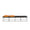 FURNIFIED Bench Leonore Black Wood Cognac Leather 180cm