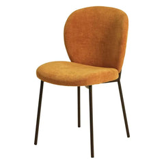 ZAGO Dining Chair Alba black metal legs fabric