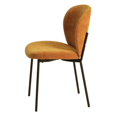 ZAGO Dining Chair Alba black metal legs fabric