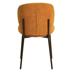 ZAGO Dining Chair Alba black metal legs fabric