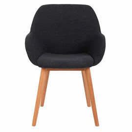 ZAGO Armchair Altea Wood Legs Fabric