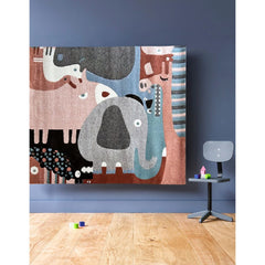 AFK LIVING Rug Animal Child Puzzle