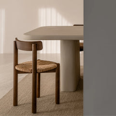 FURNIFIED Dining Chair Arlo Woven Seat