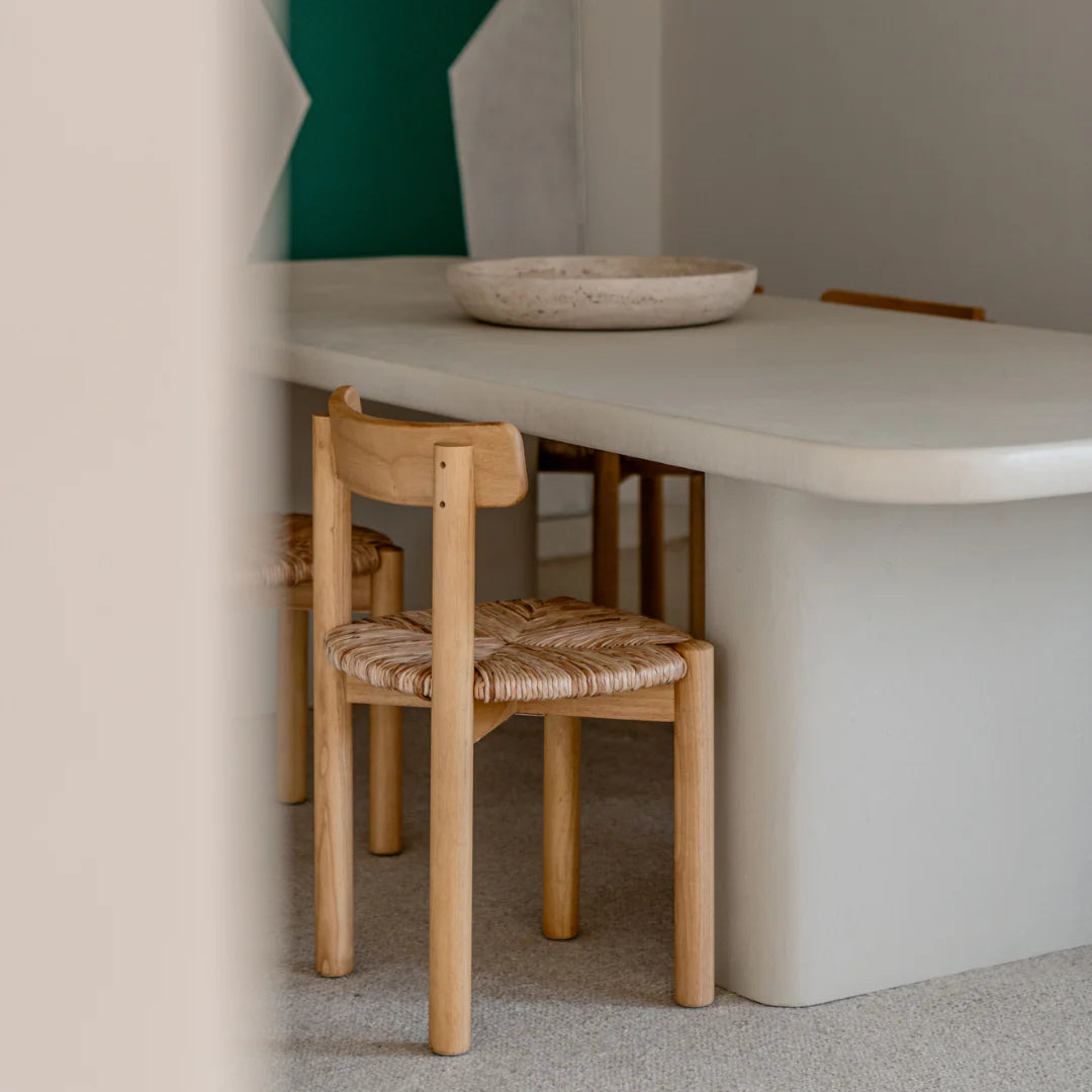 FURNIFIED Dining Chair Arlo Woven Seat