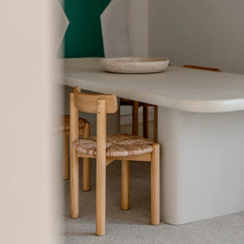 FURNIFIED Dining Chair Arlo Woven Seat