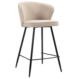 ZAGO Bar Stool Artis Terry Fabric Sand 65cm