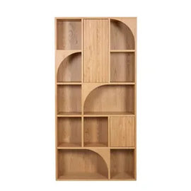 ZAGO Bookshelf Arty 10 Niches Natural Oak 200cm