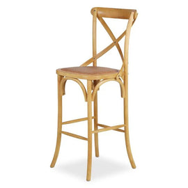 ZAGO Bar Stool Bistrot Wood Rattan 116cm