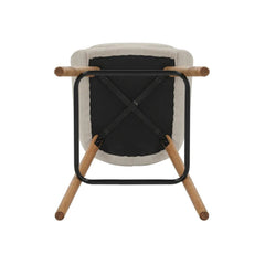ZAGO Snack Chair Bari Fabric Oak Foot