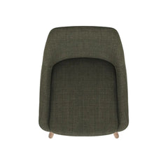 ZAGO Snack Chair Bari Fabric Oak Foot