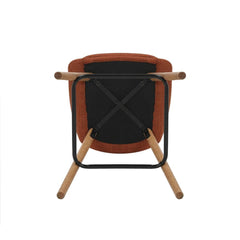 ZAGO Snack Chair Bari Fabric Oak Foot