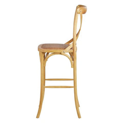 ZAGO Bar Stool Bistrot Wood Rattan 116cm