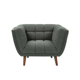 ZAGO Armchair Beryl Wood Legs Fabric