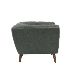 ZAGO Armchair Beryl Wood Legs Fabric