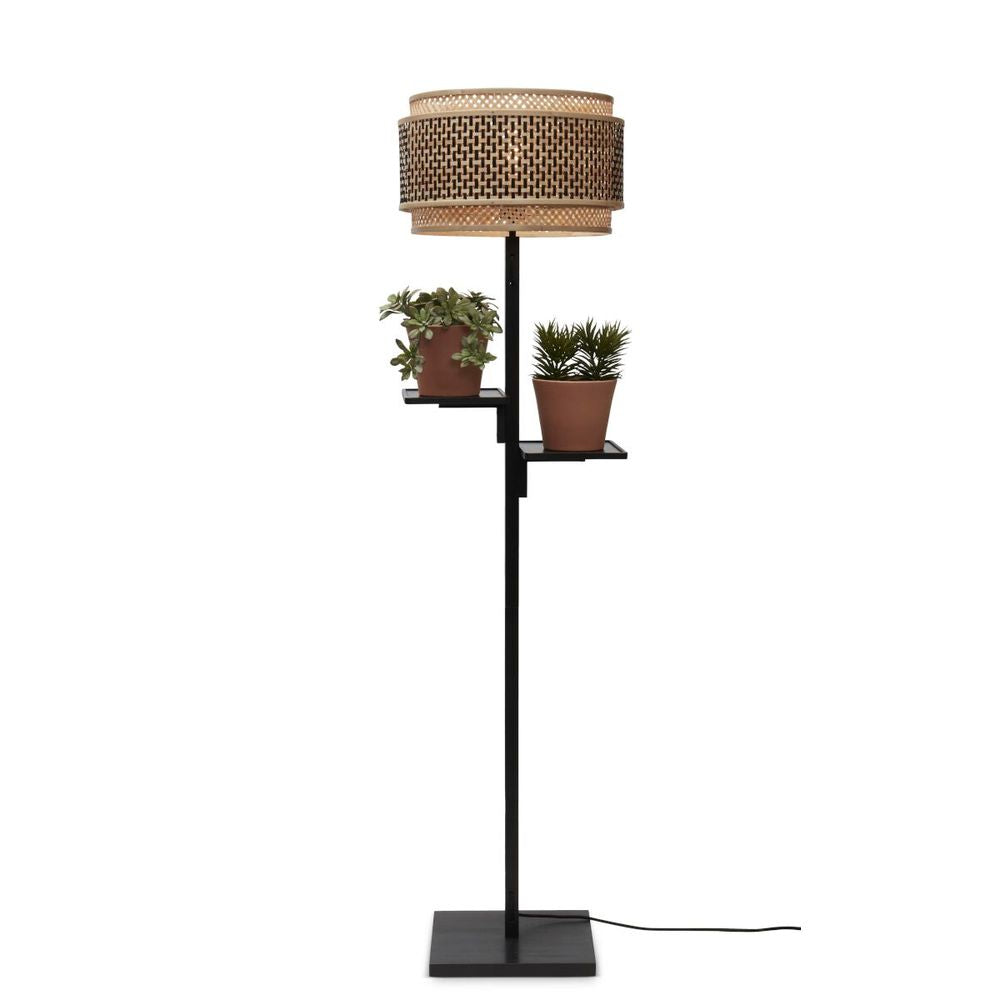 GOOD&MOJO Floor Lamp Bhutan Shelves