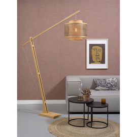 GOOD&MOJO Floor Lamp Bhutan Bamboo Natural Base 207cm