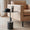 FURNIFIED Side Table Ines Black Marble Metal 40cm