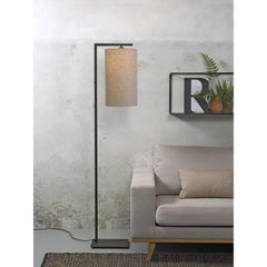IT’S ABOUT ROMI Floor Lamp Boston Iron Black Large Shade 160cm