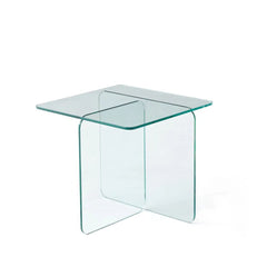 ZAGO Sofa End Burano Tempered Glass 50cm