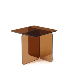 ZAGO Sofa End Burano Tempered Glass 50cm