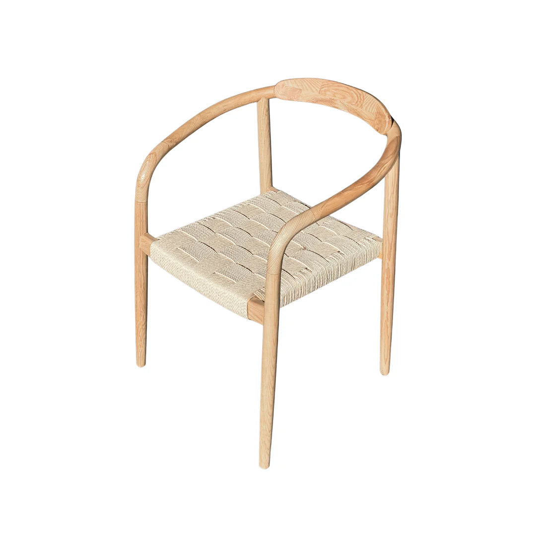 FURNIFIED Dining Chair Burnie Light Natural Oak