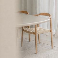 FURNIFIED Dining Chair Burnie Light Natural Oak
