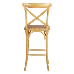 ZAGO Bar Stool Bistrot Wood Rattan 116cm