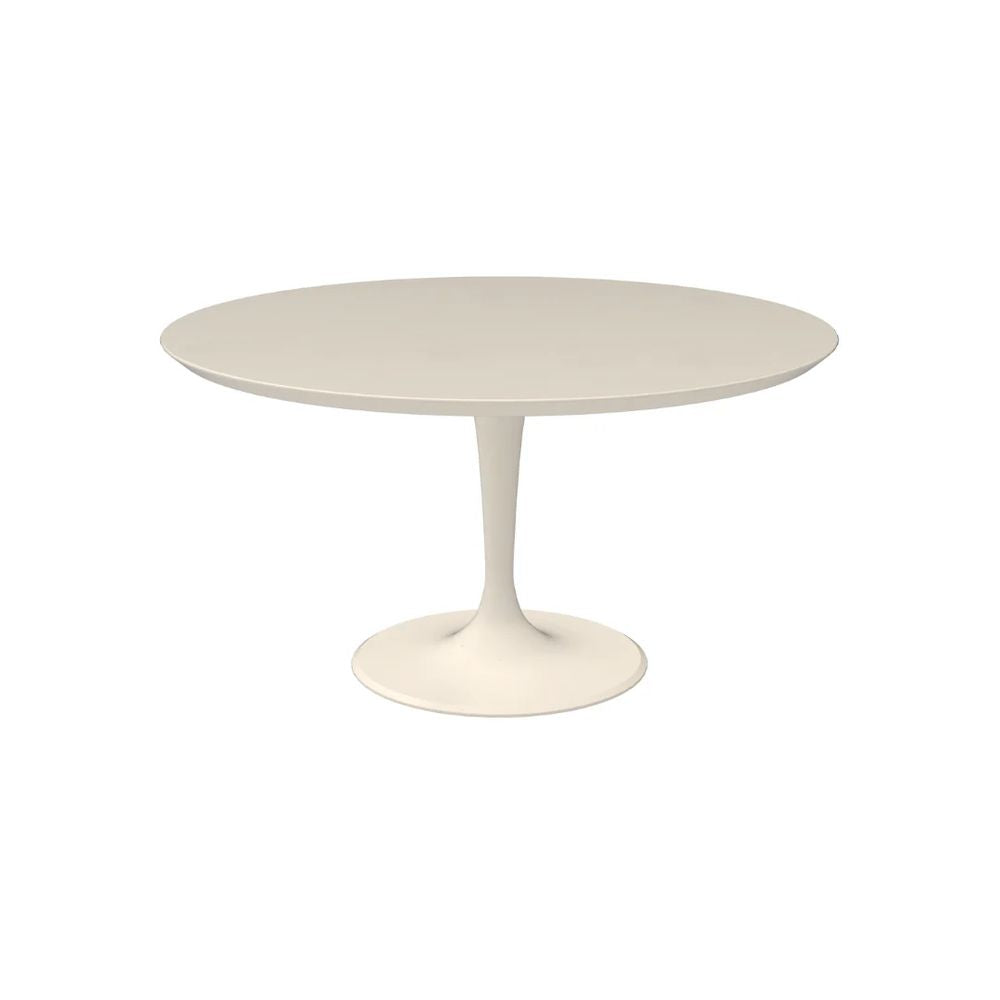 FURNIFIED Round Tulip Dining Table Camille Latte 140cm