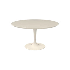 FURNIFIED Round Tulip Dining Table Camille Latte 140cm