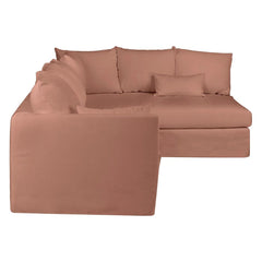 ZAGO Right Angle Sofa Cervione Velvet Fabric