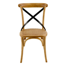 ZAGO Chair Bistrot Solid Wood Rattan