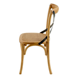 ZAGO Chair Bistrot Solid Wood Rattan
