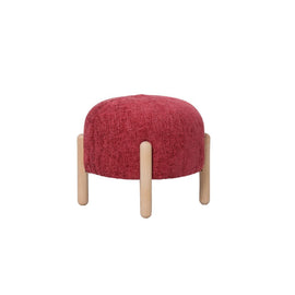 OPJET PARIS Stool Rounded Woven Chenille 45cm