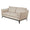 ZAGO 2-Seater Sofa Cleo Corduroy Fabric