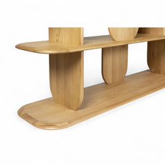 ZAGO Bookshelf Cocconing Five Shelves Natural Oak 200cm