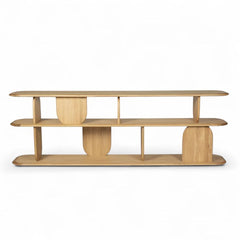 ZAGO Bookshelf Cocconing Three Shelves Natural Oak 200cm (Copy)