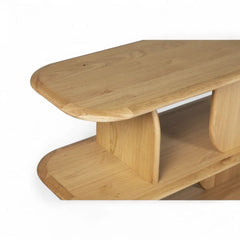 ZAGO Bookshelf Cocconing Three Shelves Natural Oak 200cm (Copy)