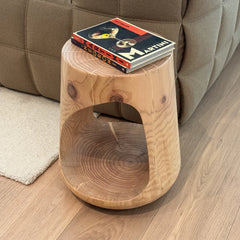 FURNIFIED Side Table Dalo Light Natural Oak 42cm