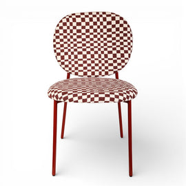 ZAGO Dining Chair Damier Fabric