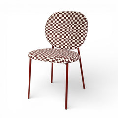 ZAGO Dining Chair Damier Fabric