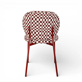 ZAGO Dining Chair Damier Fabric