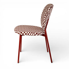 ZAGO Dining Chair Damier Fabric