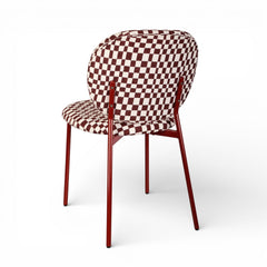 ZAGO Dining Chair Damier Fabric