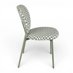 ZAGO Dining Chair Damier Fabric