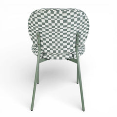 ZAGO Dining Chair Damier Fabric