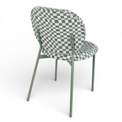 ZAGO Dining Chair Damier Fabric