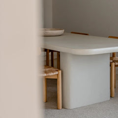 FURNIFIED Dining Table Tully Latte