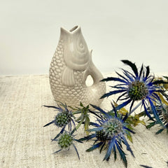 OPJET PARIS Fish ceramic Vase sand color 12cm