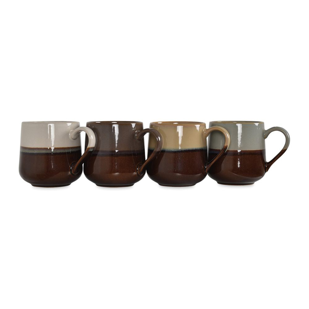 OPJET PARIS Set Of 4 Mug Lion 8cm